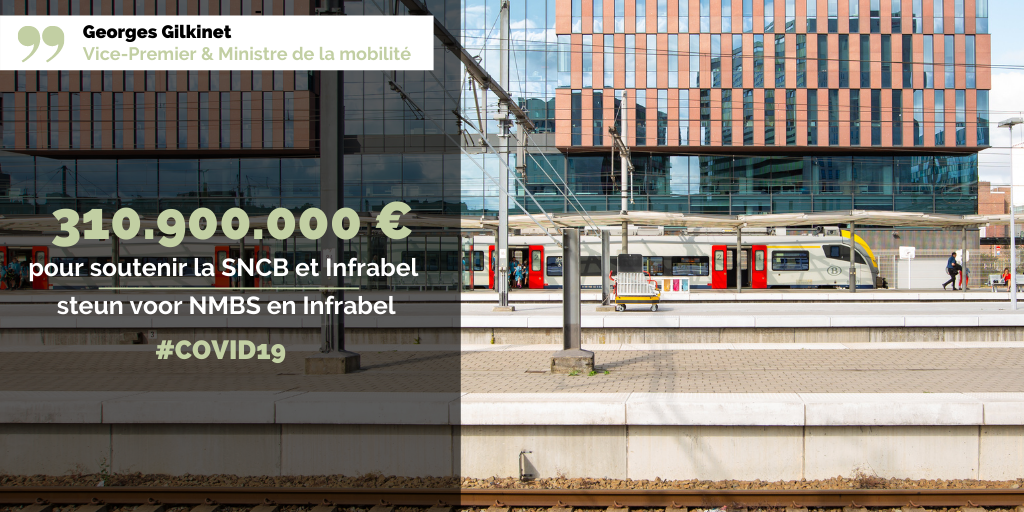 COVID-19 – 310.900 Mio. Euro zur Unterstützung von SNCB/NMBS und Infrabel