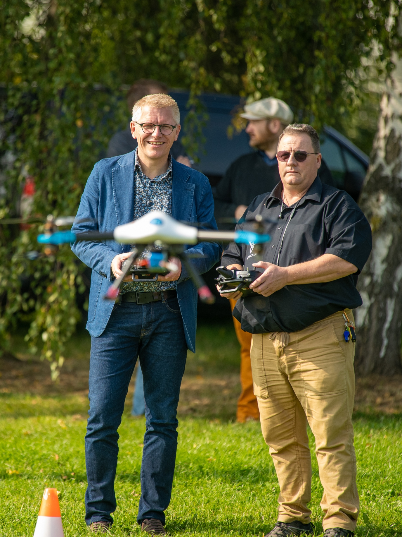 Georges Gilkinet visite EspaceDrone