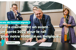 Mit der Genehmigung der Managementverträge für Infrabel und die SNCB für die nächsten zehn Jahre ist die föderale Regierung auf dem besten Weg, die Bahn zum Rückgrat der Mobilität von morgen zu machen!