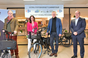 Geactualiseerd mobiliteitsbudget: Georges Gilkinet bezoekt Carrefour België