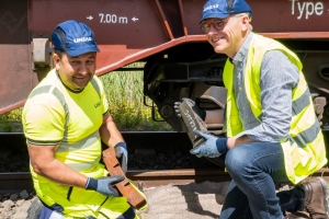 Twee keer stillere goederentreinen door nieuwe composiet-remblokken