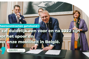 Door de beheerscontracten van Infrabel en NMBS voor de komende tien jaar goed te keuren, geeft de federale regering zichzelf de middelen in handen om van de trein de ruggengraat van de mobiliteit van de toekomst te maken!