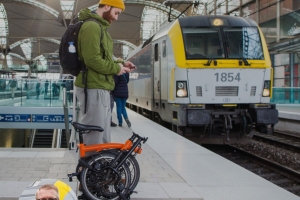 Minister van Mobiliteit Georges Gilkinet wil de combinatie trein-fiets boosten